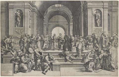 Giorgio Ghisi, The School of Athens, 1550