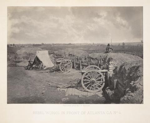 George N. Barnard, Rebel works in front of Atlanta, GA, 1864–65