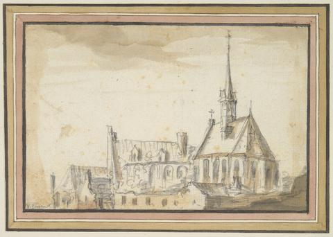 Jan van Goyen, View of a Church and other Buildings, 17th century