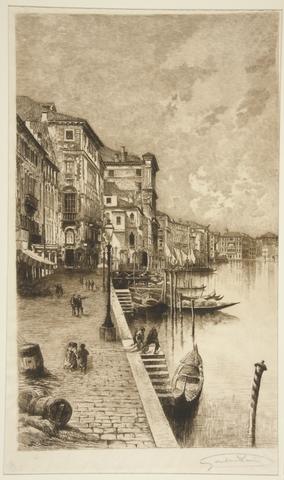 Lucien Marcelin Gautier, Quai, Venice, n.d.