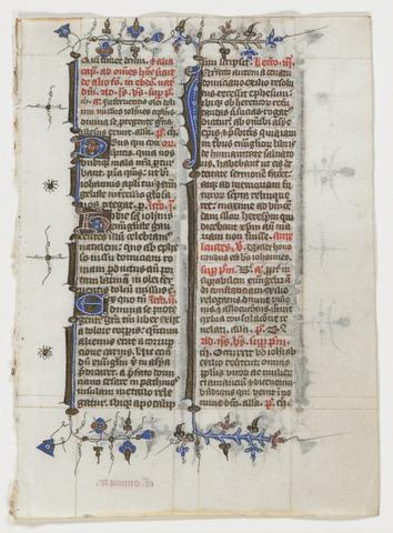 Unknown, Leaf from a breviary, ca. 1400