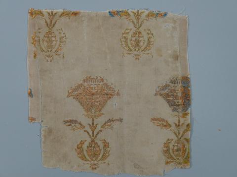 Unknown, Textile Fragment with Golden Flowers, 17th century