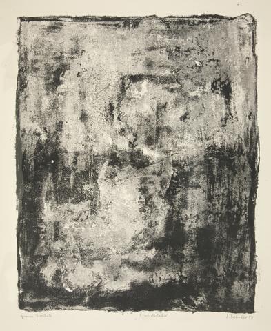 Jean Dubuffet, Mur délabré (Dilapidated Wall), from the portfolio Le preneur d'empreintes (The Taker of Imprints), from the series Les Phénomènes (Phenomena), 1958