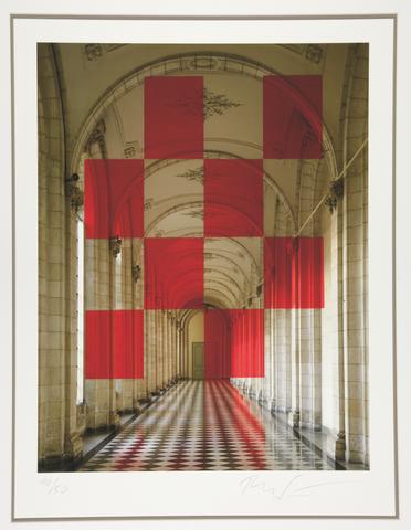 Felice Varini, Huit rectangles (Eight Rectangles), Musée des Beaux-Arts, Arras, France, ca. 2007
