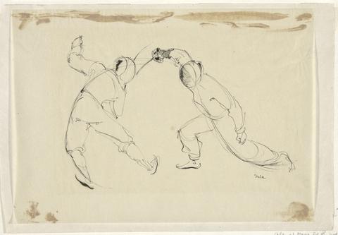 Suzanne Suba, Two Fencers, n.d.