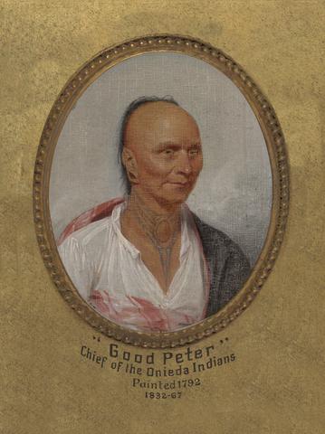 John Trumbull, "Good Peter," Chief of the Oneida Indians (ca. 1717-1793), 1792