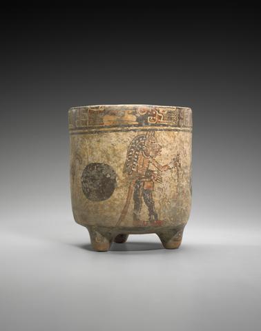 Unknown, Tripod vessel with ballplayers, A.D. 600–900