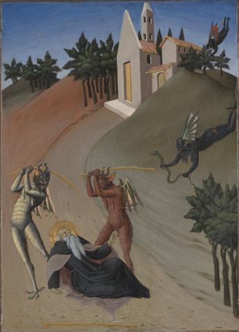 Sano di Pietro, Saint Anthony Abbot Tormented by Demons, ca. 1435–40