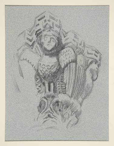 Edwin Austin Abbey, Sketch of a capital, n.d.
