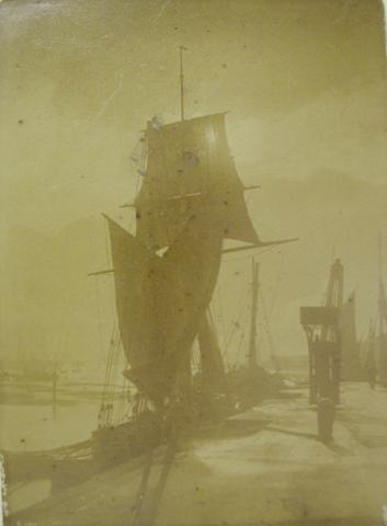 Frank Meadow Sutcliffe, View of Whitby Harbor, ca. 1880–89