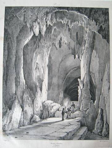Nicolas Toussaint Charlet, Grottes d'Osselles: Le Tombeau (Osselles Caves: The Tomb), 1829