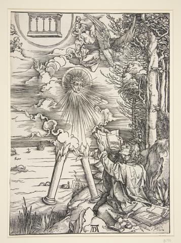 Albrecht Dürer, Saint John Devouring the Book, from the series The Apocalypse, ca. 1495–98, published 1511
