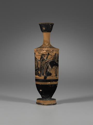 Haimon Painter Group, Black-figure Lekythos, ca. 475–450 B.C.