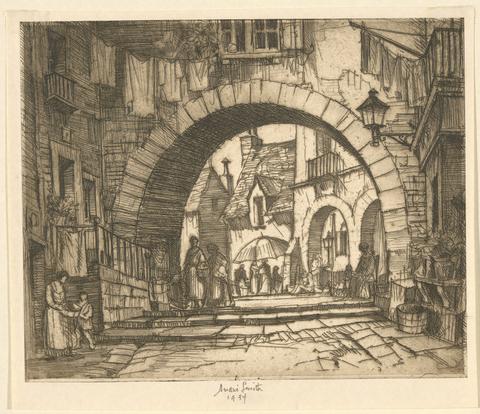 Andre Smith, Archway in Valbonne, 1934