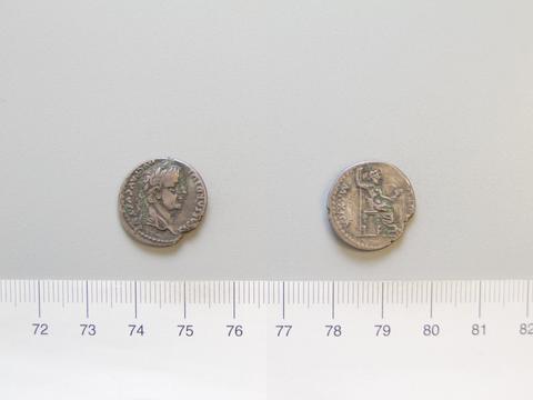 Tiberius, Emperor of Rome, Denarius of Tiberius, Emperor of Rome from Lugdunum, 14–37