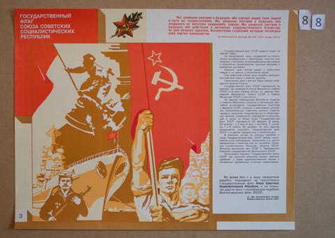 Unknown, Gosudarstvennyi flag soiuza sovetskikh sotsialisticheskikh respublik (The State Flag of the Union of Soviet Socialist Republics), ca. 1977