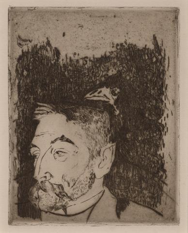 Paul Gauguin, Portrait of Stéphane Mallarmé, 1891