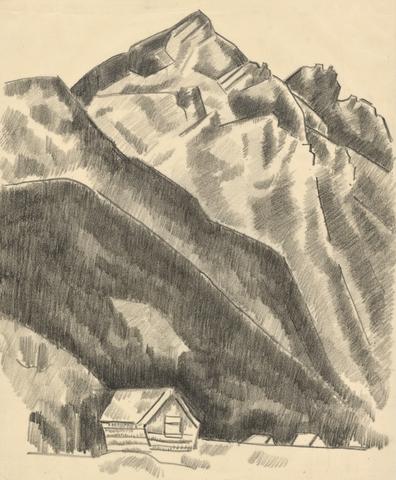 Marsden Hartley, Mountain landscape (Garmisch-Partenkirchen), ca. 1930–1935