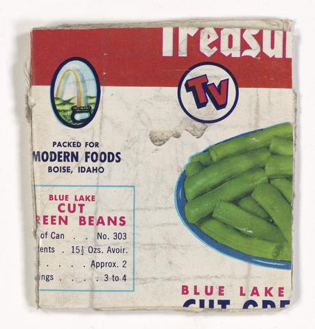 James Castle, Untitled [TV CUT GREEN BEANS], mid-20th century