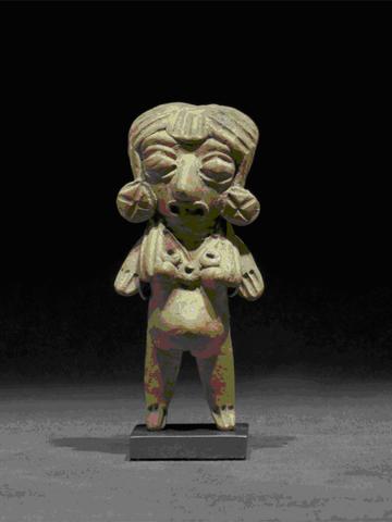 Unknown, Standing pregnant female figurine, 300 B.C.–A.D. 250