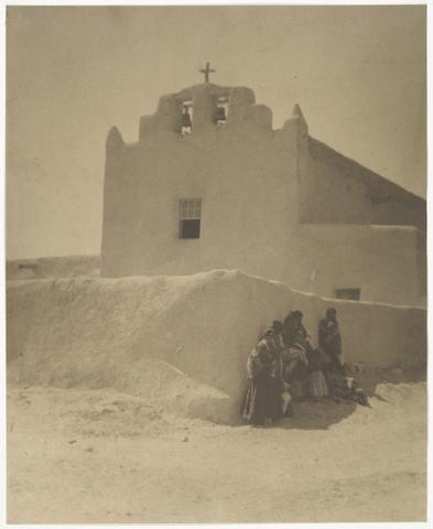 Laura Gilpin, Laguna Pueblo Mission, New Mexico, 1924