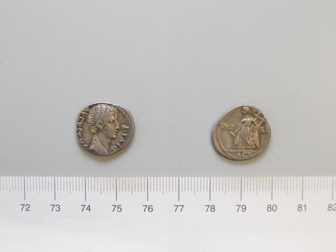 Augustus, Emperor of Rome, Denarius of Augustus, Emperor of Rome from Lugdunum, 11–10 B.C.