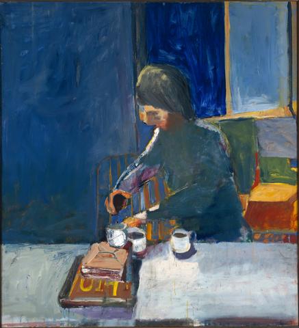 Richard Diebenkorn, Girl with Cups, 1957