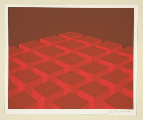 Marko Spalatin, Red Cubes, 1970