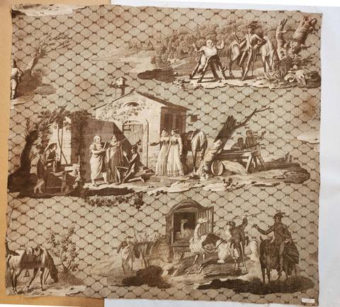Oberkampf Factory, Length of printed cotton, "Don Quichotte", 1813