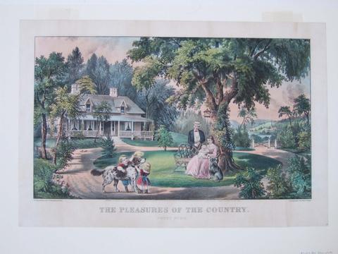 Currier & Ives, The Pleasures of the Country, 1869