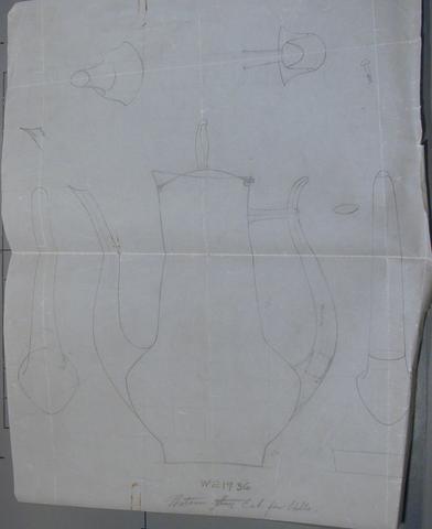 Robert H. Ramp, Drawing for a Coffeepot, 1950–60