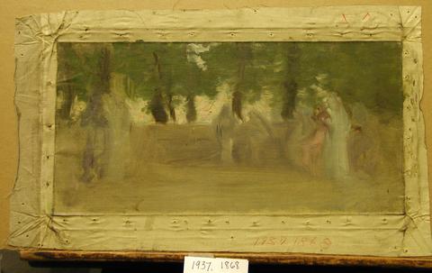 Edwin Austin Abbey, Compositional Study, possibly for The Grove of Academe, ca. 1908–1911