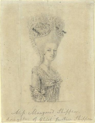 Major John André, Portrait of Margaret Shippen (Mrs. Benedict Arnold), 1778