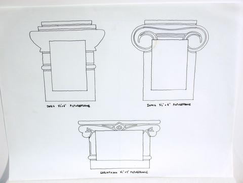 Venturi, Scott Brown and Associates, Greek Column picture frames, October 1991