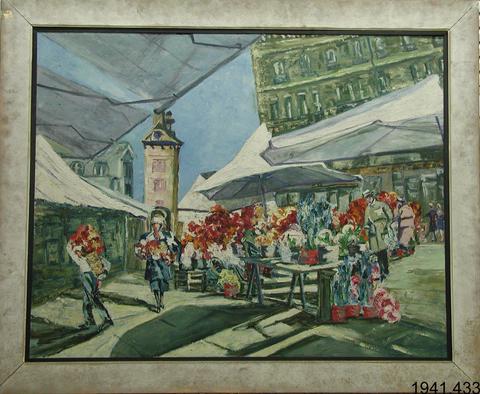 Dorothea Adelheid Dreier, Market at Geneva, 1923