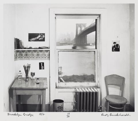 Rudy Burckhardt, A View from Brooklyn II, 1953