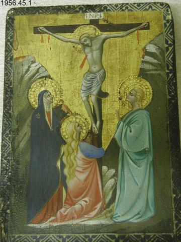 Unknown artist Italian, 19th-20th century in 14th century style, Crucifixion, 19th–20th century (14th century style)