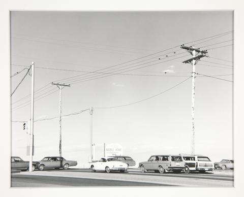 Robert Adams, Untitled (cars and telephone poles), 1970–74