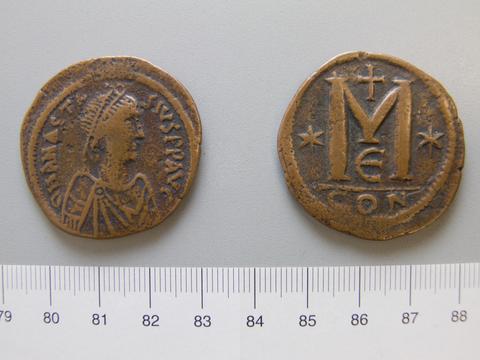 Anastasius I, Byzantine Emperor, Follis (40 Nummi) of Anastasius I from Constantinople, 508–18