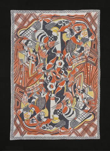 Ruth Reeves, Tablecloth, "Petit Dejeuner" Pattern, 1928–30