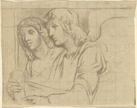 John La Farge, Two Angels for Trinity Church, Boston, ca. 1876