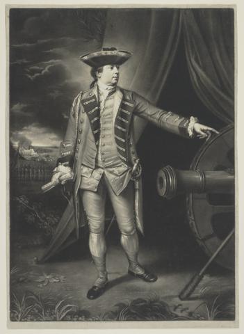 Unknown, Untitled (Full Portrait of a French General with Battle Scene in the Back), ca. 1790