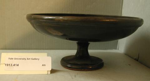 Unknown, Black-glazed kylix without handles, 5th century B.C.