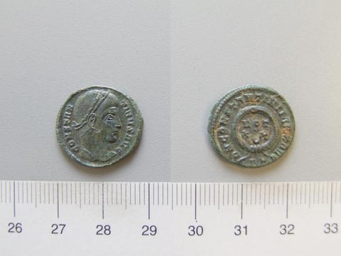 Constantine I, Emperor of Rome, 1 Nummus of Constantine I, Emperor of Rome from Trier, 323–24