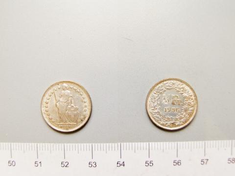 Bern, 1/2 Franc from Bern, 1956