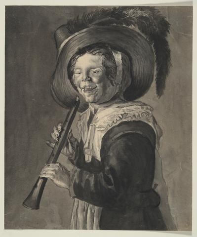 Unknown, Girl with a Recorder, 18th century
