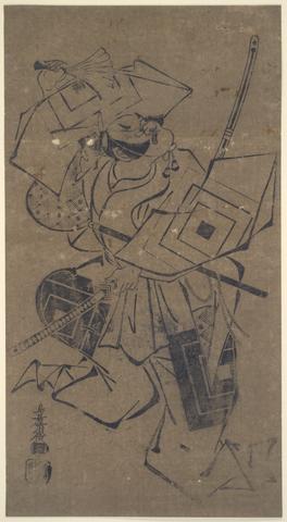 Torii Kiyomasu, Ichikawa Danjūrō II in an aragoto role (rough play), late 17th–early 18th century