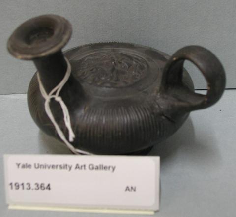 Unknown, Black-glazed guttus, 3rd century B.C.