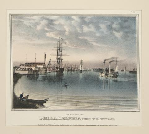 John Caspar Wild, Philadelphia from the Navy Yard from Views of Philadelphia and Its Vicinity, 1840