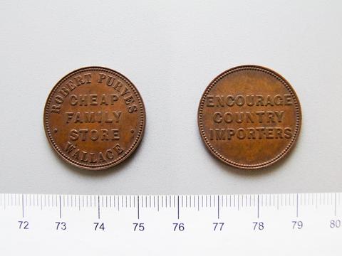 Unknown, Medal of Robert Purves Wallace Cheap Family Store, 19th century
